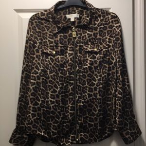 Beautiful women animal print blouse, brand name Michael Kors
